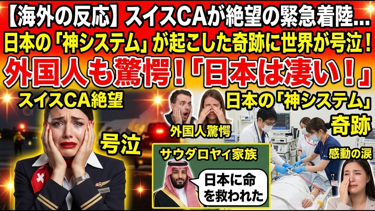 【海外の反応】エンジン火災で燃料残20分…隣国が着陸拒否する絶望の中、日本だけが門戸を開いた！「これぞ神の国だ」新千歳空港の神対応に世界が衝撃！