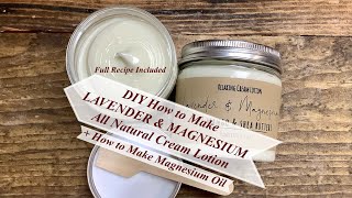 DIY How To Make All Natural LAVENDER & MAGNESIUM Lotion  Full Recipe Included | Ellen Ruth Soap