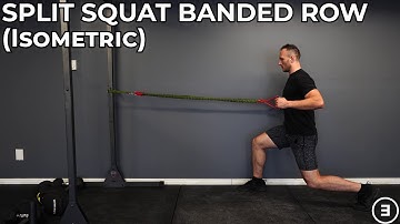 Split Squat Banded Row (Isometric)