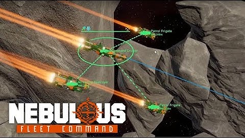 Nebulous Fleet Command: Multiplayer PUG (Victory) w/mixed missile/command fleet.