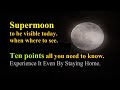 Supermoon Today: 10 points you need to know