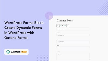 WordPress Forms Block: Create Dynamic Forms in WordPress with Gutena Forms