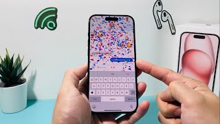 How to Send a Message with Confetti Special Effect on iPhone