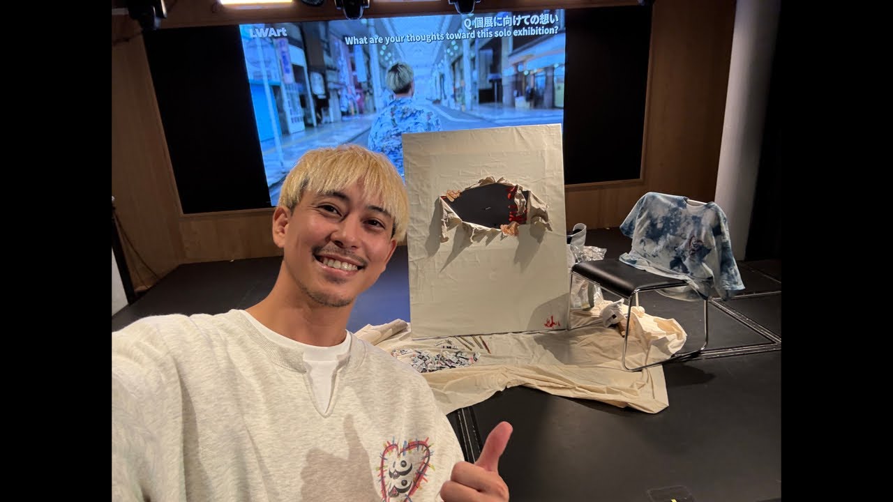 佐野岳チャンネル がライブ配信中！個展in名古屋ライブペイント