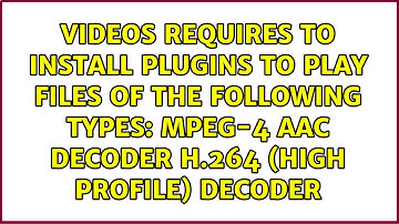 MPEG-4 AAC decoder H.264 (High Profile) decoder