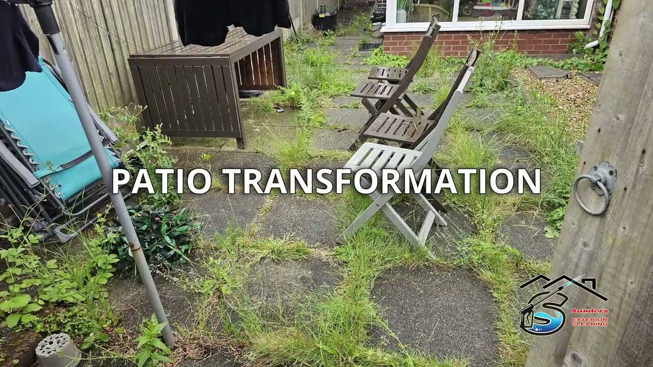 Patio Cleaning in Newcastle-under-Lyme | Before & After Transformation