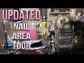 UPDATED! NAIL AREA TOUR 2020 ~ Beginner Nail Tech | Teni Ciel