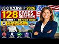 128 Civics Questions for U S Citizenship 2026 – Ordered & Easy to Learn
