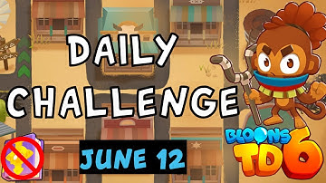 Bloons TD 6 Daily Challenge | Juraasic Park | No Hero No MK No Powers | June 12 2023