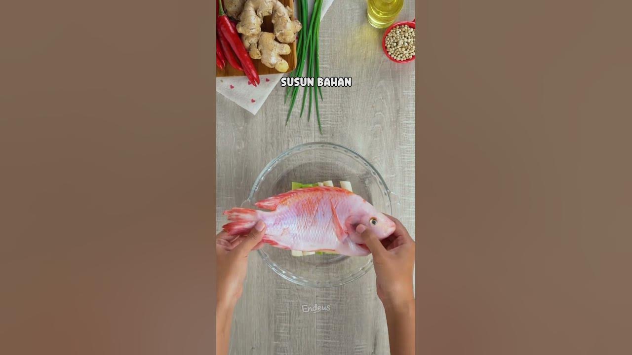 Resep wajib saat imlek: Ikan Kukus ala Kanton 🫰🏻 #endeus #shorts #food #ikan #imlek #chinese