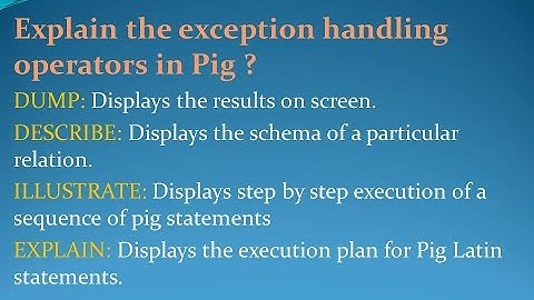 Latest Apache Pig Interview Questions and Answers for freshers and experienced– Part 2