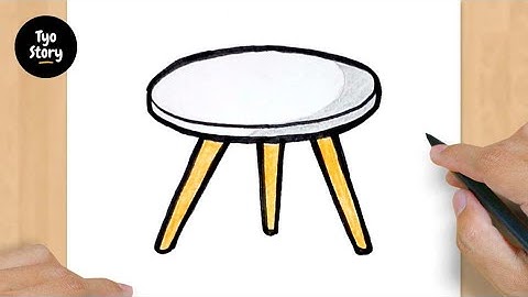 #676 How to Draw a Coffee Table - Easy Drawing Tutorial