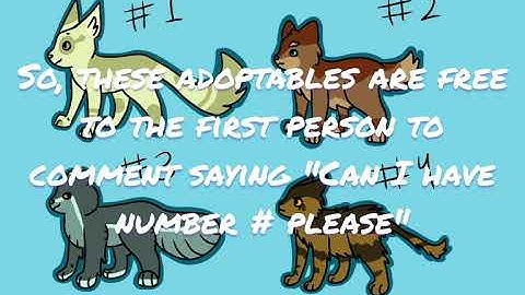 Free adoptables - Read the description please!