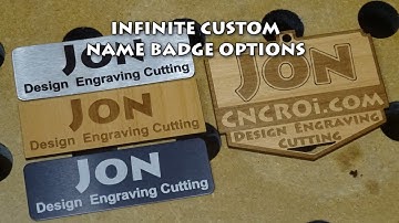 Infinite Custom Name Badge Options