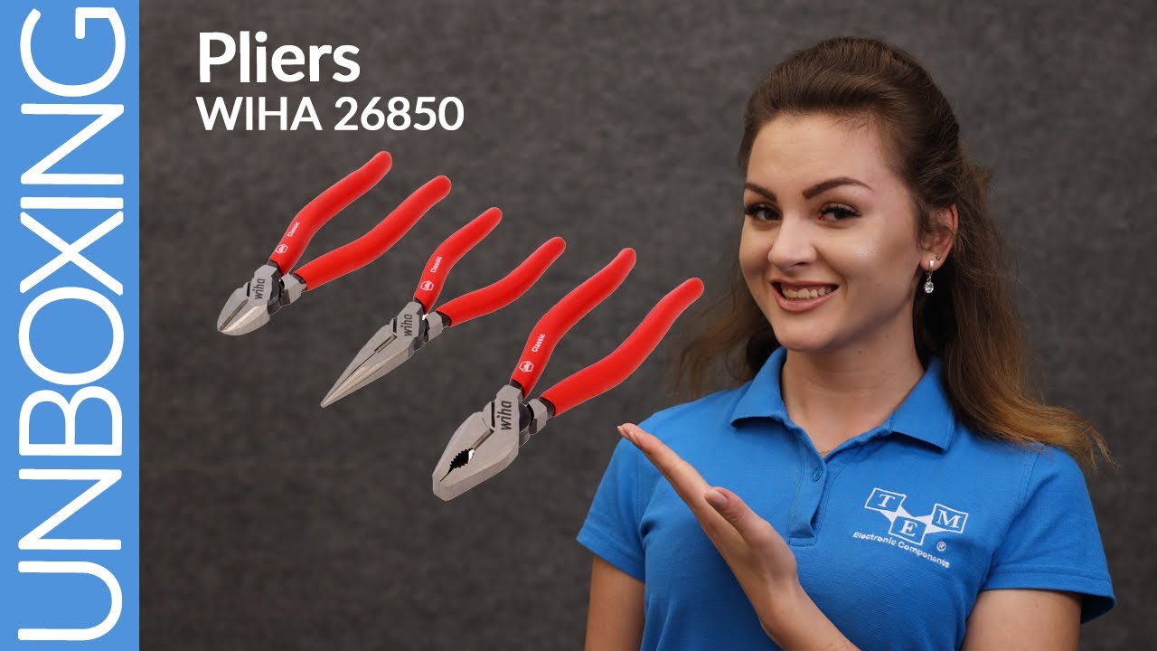 Wiha Z99000101 Basic Pliers Set 3 Piece, Red - View #6