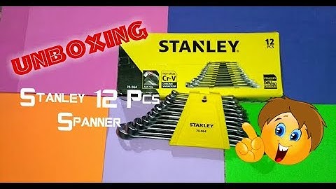 Stanley 12 Pcs Combination Spanner Set || Unboxing Stanley Spanners || Stanley Wrenches