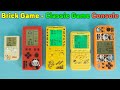 Brick game large screen  tetris classic game console green backlight  portable  unboxing review