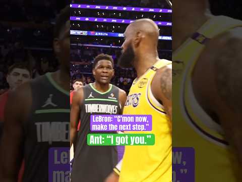 LeBron to Ant after the series 🤝
