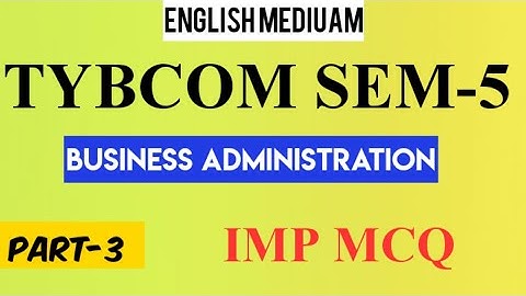 T.Y.B.com Sem-5 BA MCQ | Part-3 English language