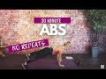 Intense 30 MIN Abs Workout - No Repeats // NO EQUIPMENT