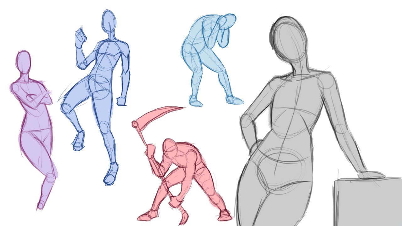 Dicas para Desenhar Poses  Tutorial para Iniciantes 