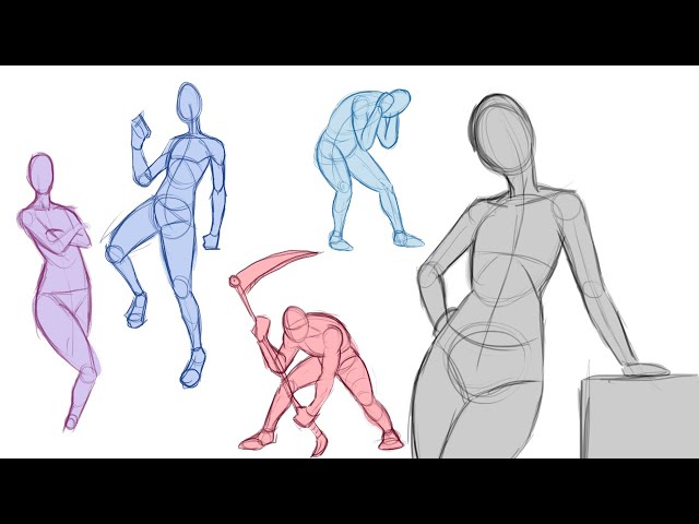 Dicas para Desenhar Poses  Tutorial para Iniciantes 