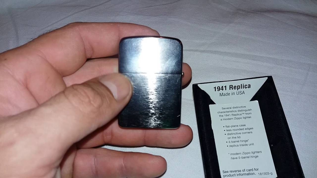 Zippo Black Ice 1941. YouTube