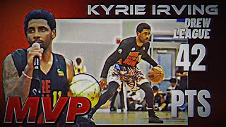 Kyrie Irving Drew League HIGHLIGHTS win MVP dropping 42 points \& INSANE Dunk 🔥