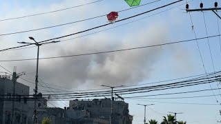Smoke over Rafah after airstrike | AFP
