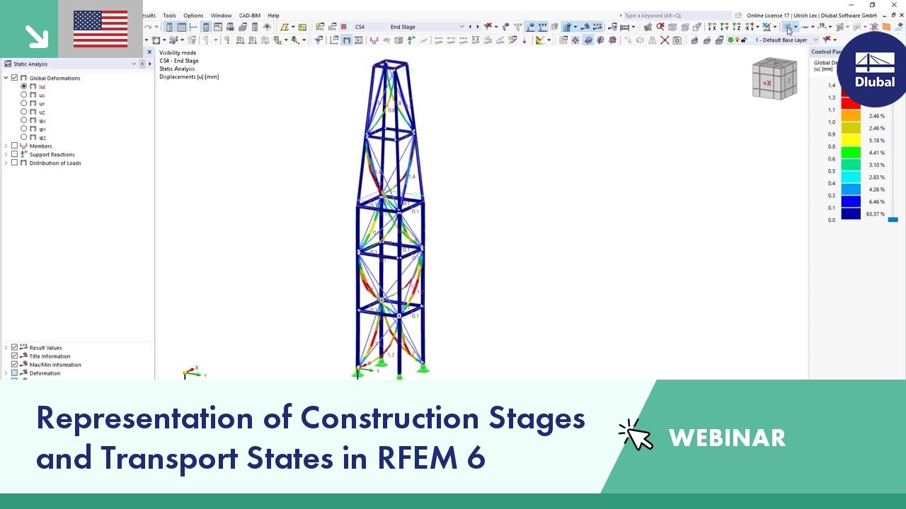 Webinar | Representation of Construction Stages and Transport States in RFEM 6