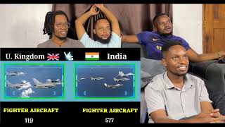 African Bros React to India vs UK military power comparison 2023 | UK vs India military power 2023