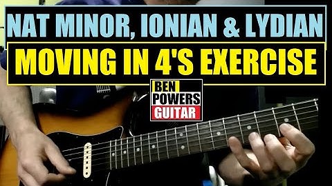 Guitar Lesson with Tab - 3 Note Per String Scales Moving In 4