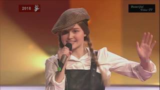 'За окошком месяц май'. Rutger/Daria/Zahar. The Voice Kids Russia 2018.