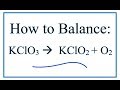 Balancing Chemical Equations Concepts