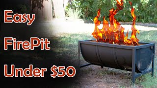 Hey! today im going to show you how make a fire pit in your backyard i
bought 44 gallon drum of facebook and decided cheap firepit ou...