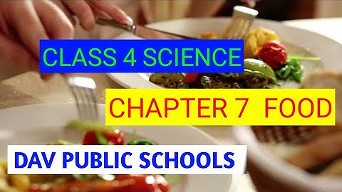 CHAPTER 7 FOOD | CLASS 4 SCIENCE | DAV PUBLIC SCHOOLS