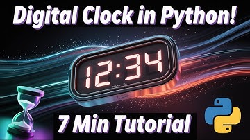 Create a Digital Clock with Python in 7 Minutes!🕒  Easy Tutorial🚀