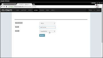 author create course