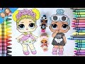 Colorez Papusi LOL Surprise | Coloring LOL Surprise Dolls - Fireflies kids