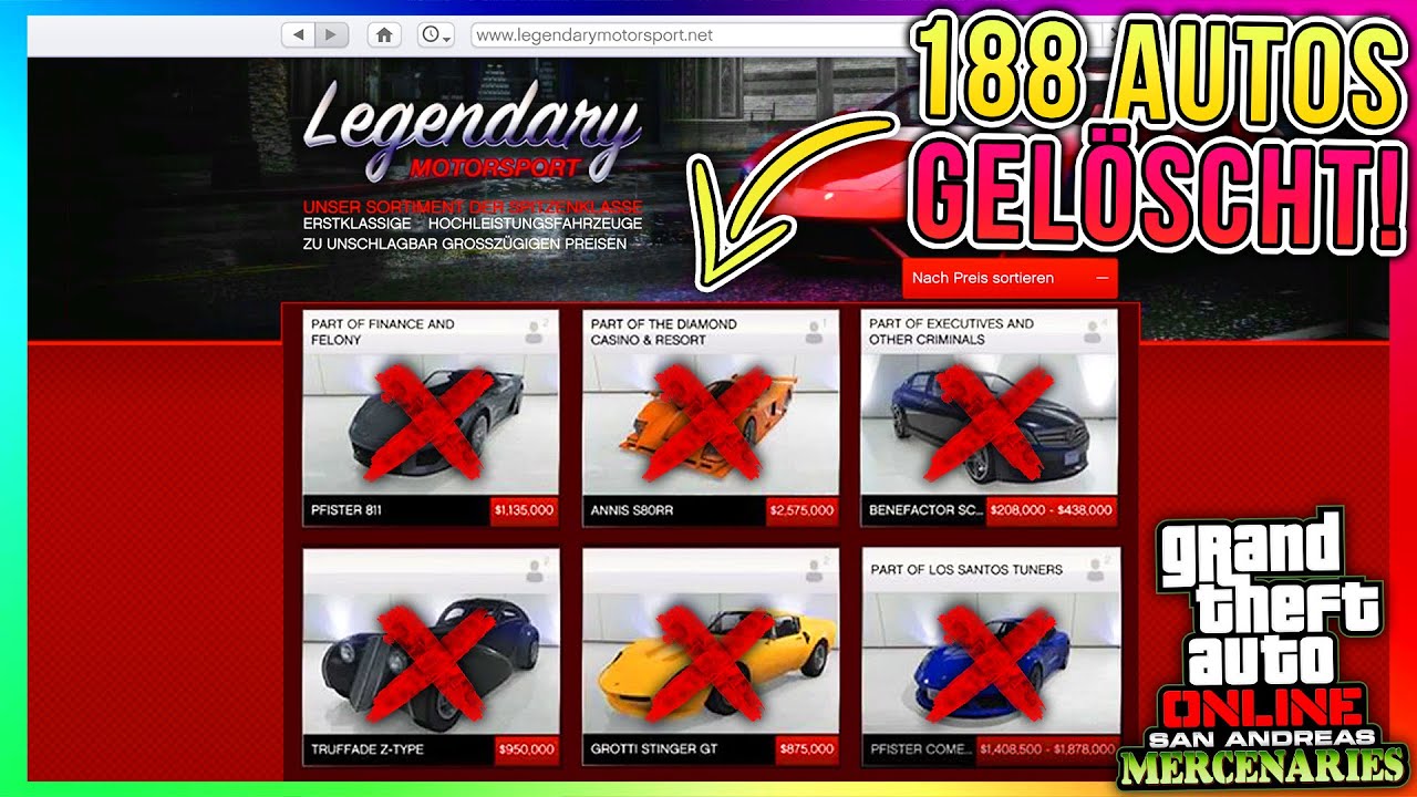 Rockstar Spielservice Ist Gegenwärtig Nicht Verfügbar 188 Fahrzeuge aus GTA Online gelöscht! So EKELHAFT ist Rockstar! | GTA