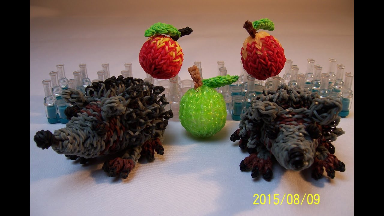 3D Ježek z gumiček