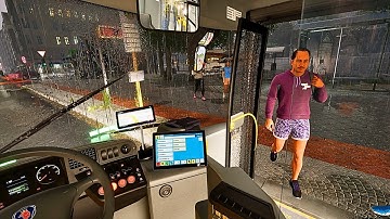 POV: A Calm Ride Through the Storm - The Bus | Scania Bus Rain Drive