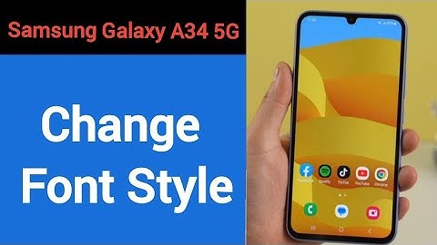 How to change font style, Samsung Galaxy A34 5G me font style change kaise karen