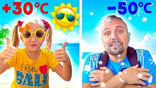 Alice and Dad Play Hot and Cold | Funny Stories for Kids