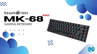 [REVIEW] Tsunami MK-68 PRO Hot Swappable 60% | คีย์บอร์ดไฟ RGB เปลี่ยน Switch ได้ ราคาหลักร้อย!