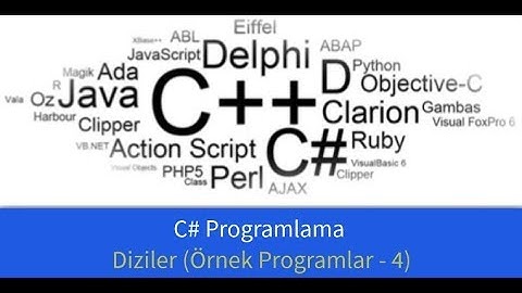 C# Programlama - Diziler ile ilgili örnek uygulamalar - 4