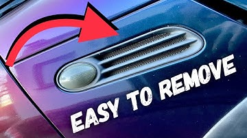 Mini R50 R53 Removing the side vents side repeaters scuttles vents