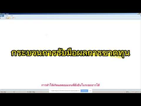 เทรดเดอร์ต้องรู้:วิธีคิดการรับมือกับผลขาดทุน @cwayinvestment