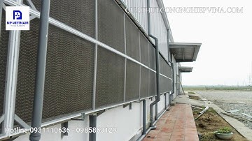 Tấm làm mát,Khung dàn lạnh HAFUJI cho trang trại,nhà xưởng