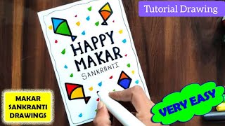 DIY makar sankranti Drawing| Happy makar Sankranti Drawing| #makarsankrantidrawing #makarsankranti